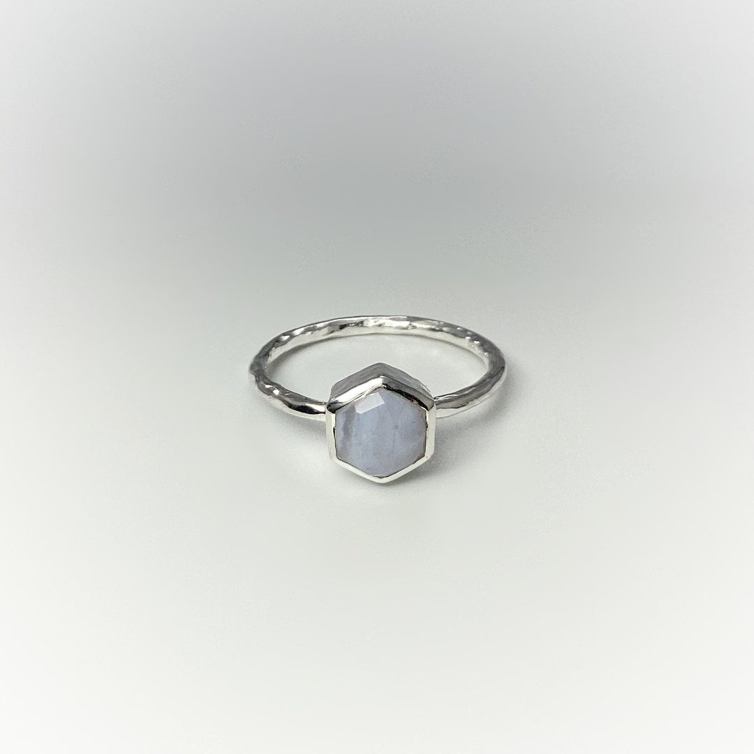 Blue Lace Agate Ring - Rocks and Gems Canada