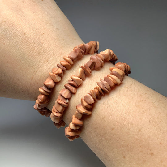 Mudline Jasper Chip Beaded Bracelet - Rocks and Gems Canada