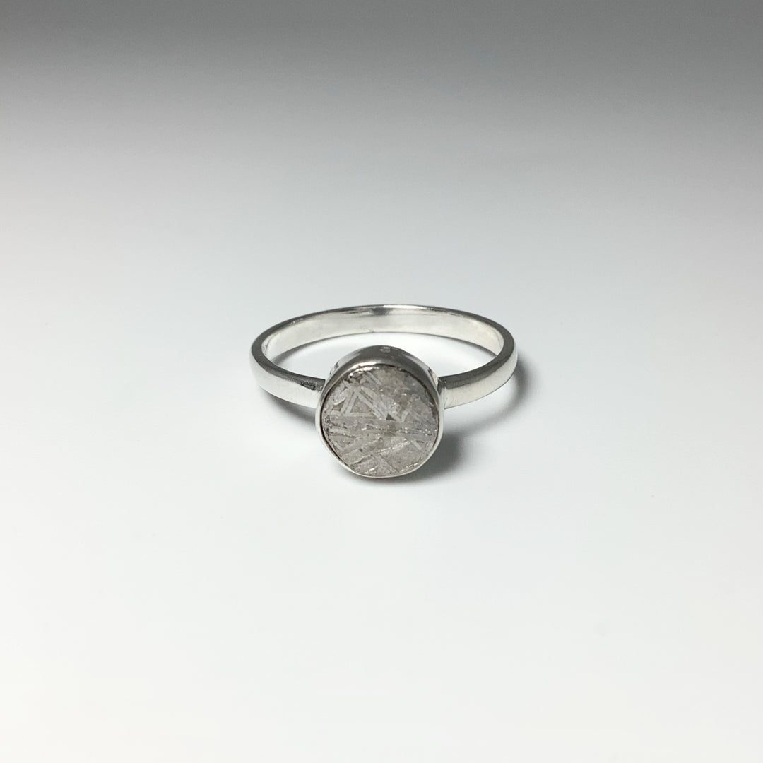 Muonionalusta Meteorite Ring - Rocks and Gems Canada