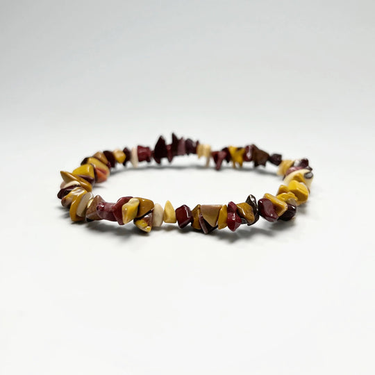 Mookaite Chip Beaded Bracelet - Rocks and Gems Canada