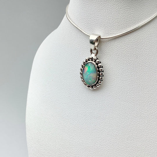 Fire Opal Pendant - Rocks and Gems Canada