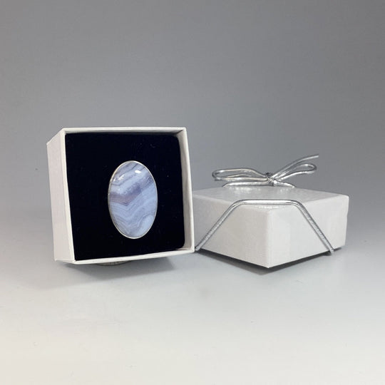 Blue Lace Agate Ring - Rocks and Gems Canada