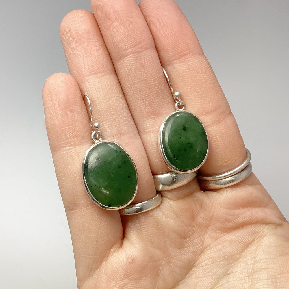 Jade Dangle Earrings - Rocks and Gems Canada