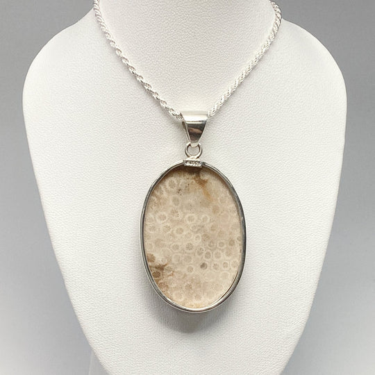 Fossilized Coral Pendant - Rocks and Gems Canada