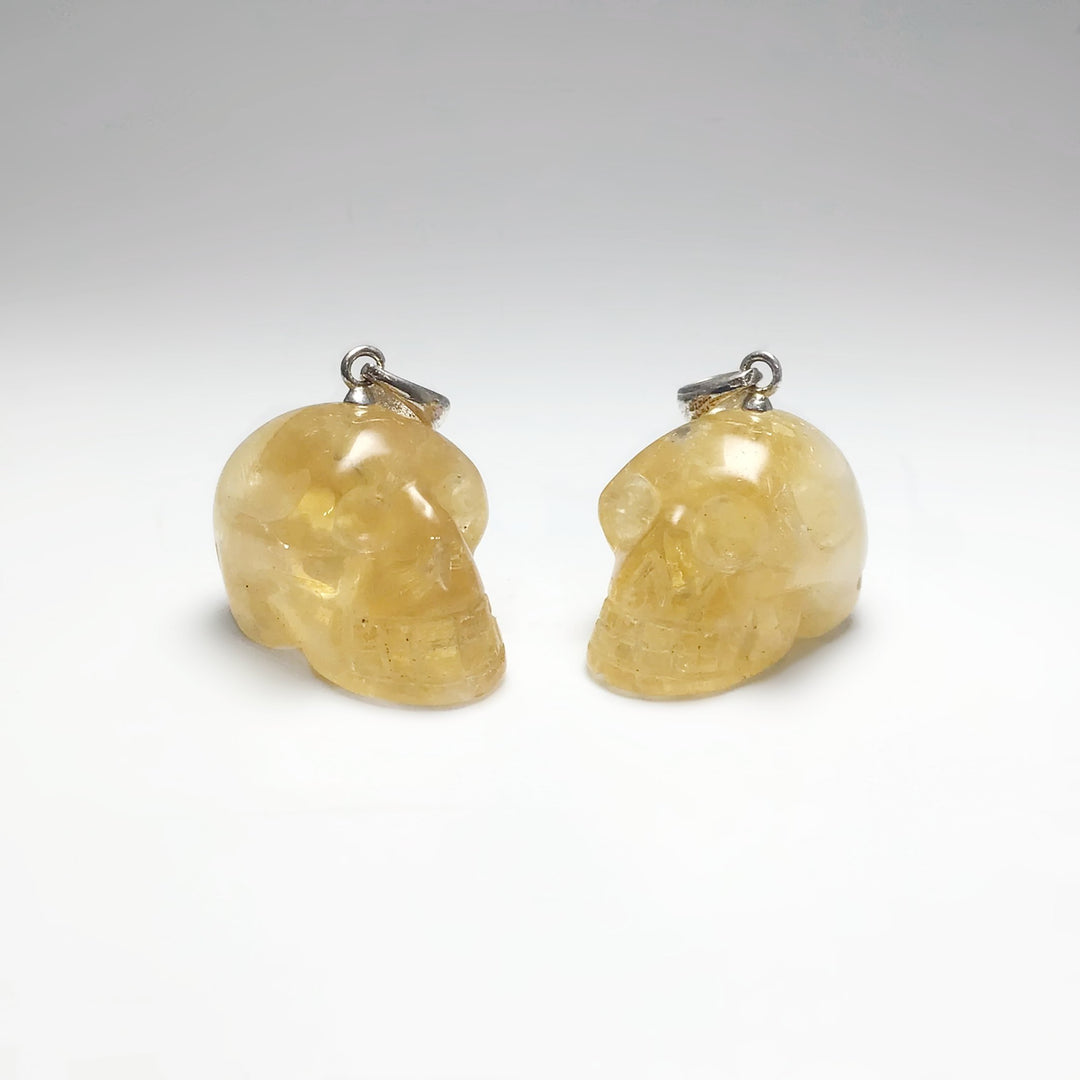 Citrine Skull Pendant - Rocks and Gems Canada