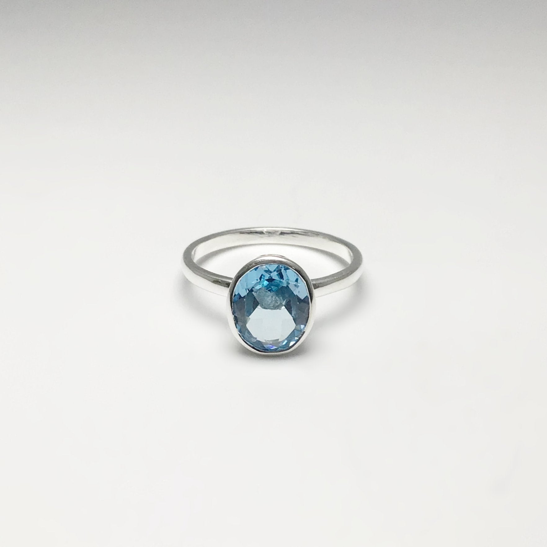 Blue Topaz Ring - Rocks and Gems Canada