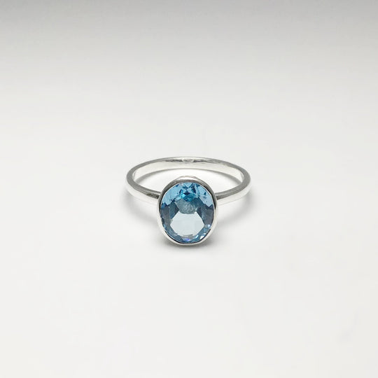 Blue Topaz Ring - Rocks and Gems Canada